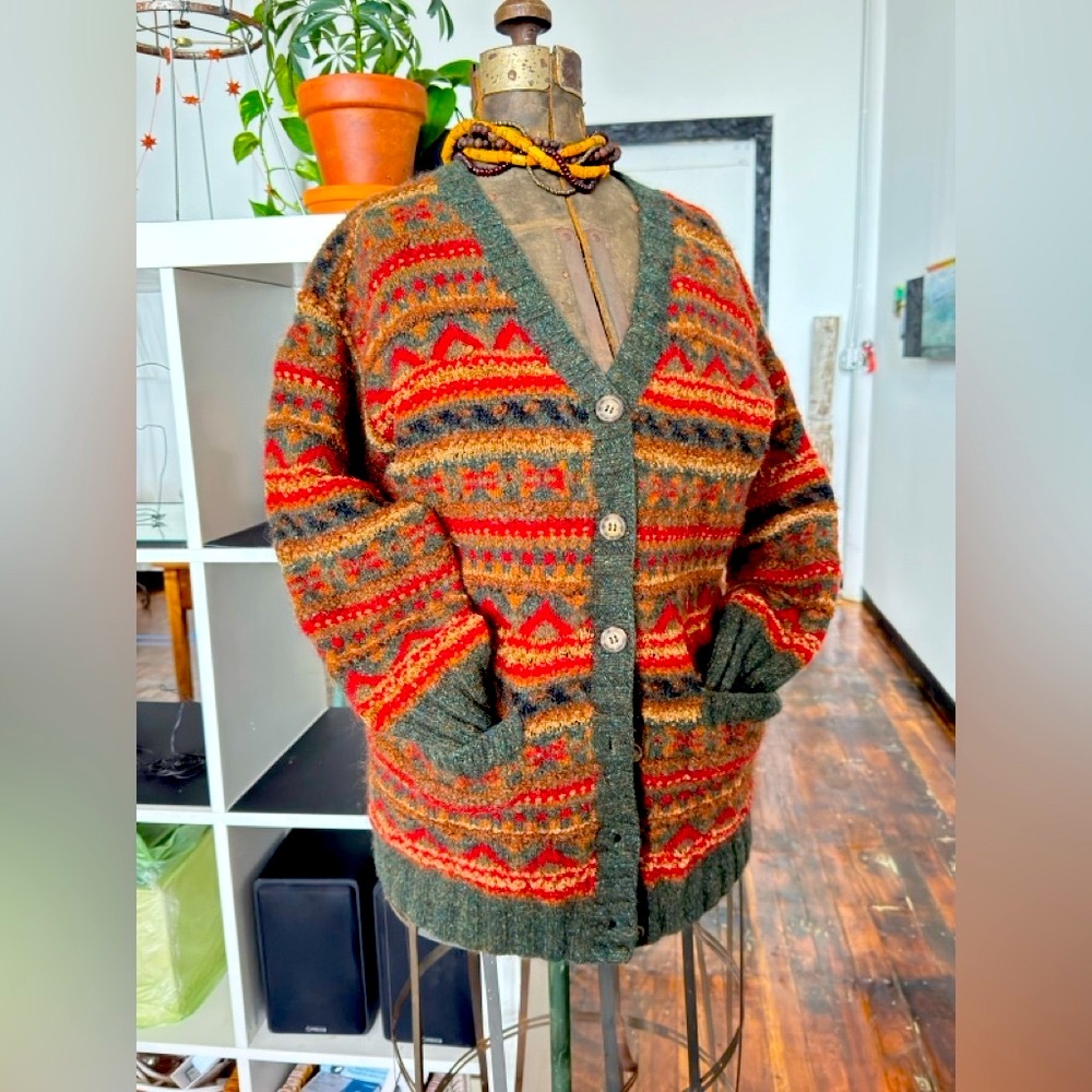Vintage Wool Blend Boyfriend Sweater